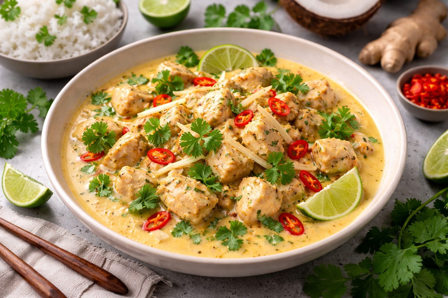 plat poulet coco gingembre